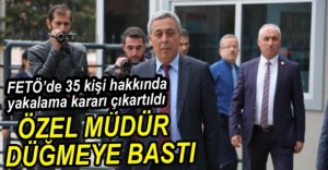 EMNİYET MÜDÜRÜ İBRAHİM ÖZEL DÜĞMEYE BASTI