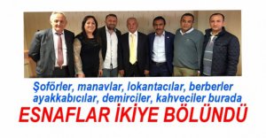 ESNAFLAR İKİYE BÖLÜNDÜ...