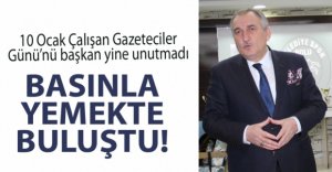 GAZETECİLER YEMEKTE BİR ARAYA GELDİ!