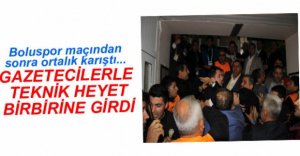 GAZETECİLERLE TEKNİK HEYET KAVGASI....