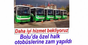 HALK OTOBÜSLERİNE ZAM GELDİ