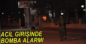 HASTANENİN GİRİŞİNDE BOMBA ALARMI