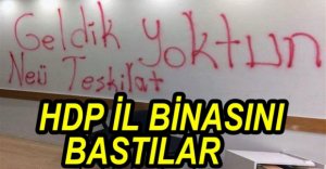 HDP İL BİNASINI BASTILAR