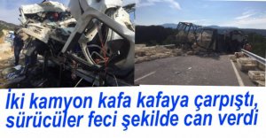 İKİ KAMYON PARAMPARÇA OLDU