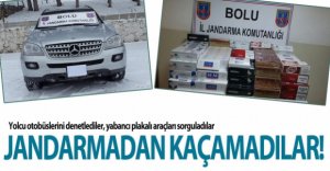 KAÇAKÇILARIN BOLU'DAN GEÇİŞİ ZOR!