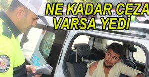 KAÇAN SÜRÜCÜYE CEZA ÜSTÜNE CEZA...