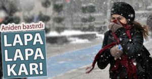 KAR BİR ANDA BASTIRDI!