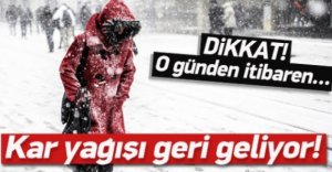 KAR GERİ GELİYOR