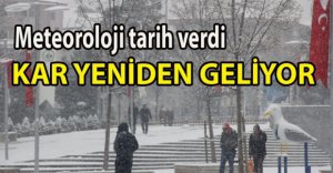 KAR YAĞIŞI GELİYOR!