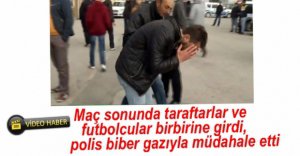 KARAÇAYIR'DA MAÇ SONU ORTALIK KARIŞTI