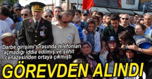 KOMUTAN GÖREVDEN ALINDI