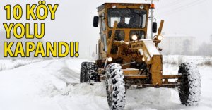 KÖY YOLLARI KAPANDI!