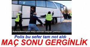 MAÇ SONU GERGİNLİK YAŞANDI....