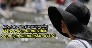 METEOROLOJİDEN UYARI GELDİ...