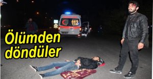MOTOSİKLETTEN DÜŞEREK YARALANDILAR