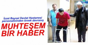 HASTANE PERSONELİNDEN ÖRNEK DAVRANIŞ