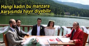 MUHTEŞEM MANZARADA MUHTEŞEM NİKAH