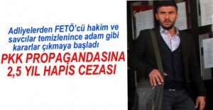 PKK PROPAGANDASINA 2,5 YIL HAPİS