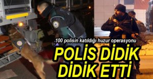 POLİS KENT MERKEZİNİ DİDİK DİDİK ETTİ