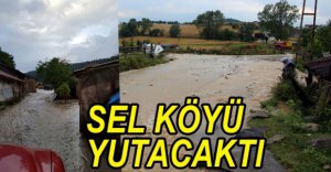 SEL SULARI KÖYDE HAYATI FELÇ ETTİ