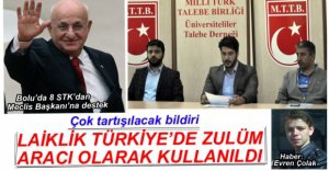 STK'LARDAN KAHRAMAN'A DESTEK BİLDİRİSİ