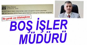 TEPKİ ÇEKEN CHP İLETİSİ...