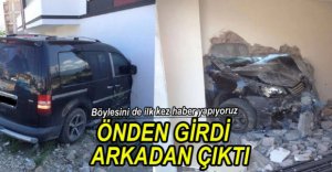 TİCARİ ARAÇ APARTMANA GİRDİ