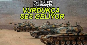 TSK PYD HEDEFLERİNİ TOPA TUTTU