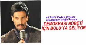 ÜNLÜ SANATÇI BOLU'YA GELİYOR