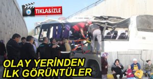 (VİDEO HABER) İŞTE OLAY YERİNDEN İLK GÖRÜNTÜLER