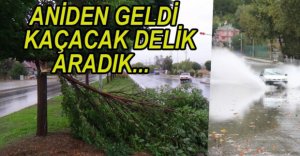 YAĞMUR VE FIRTINA HAYATI FELÇ ETTİ