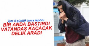 YAĞMUR YAĞIŞI BİR ANDA BASTIRDI