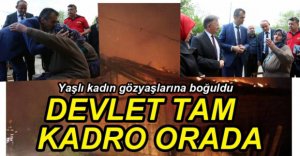 YANGININ YAŞANDIĞI BÖLGEYE GİTTİLER