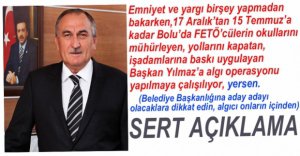 YILMAZ'DAN ÇOK SERT FETÖ AÇIKLAMASI