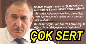 YILMAZ'DAN ÇOK SERT PARALEL YAPI MESAJI...