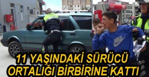 11 YAŞINDAKİ SÜRÜCÜ ORTALIĞI BİRBİRİNE KATTI