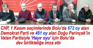 3 PARTİ HAYIR OYU İÇİN TOPLANDI