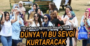 700 YABANCI ÖĞRENCİYİ DOYASIYA EĞLENDİ
