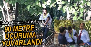 90 METRE UÇURUMDAN YUVARLANDI