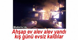 AHŞAP EV ALEV ALEV YANDI
