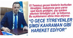 AKGÜL'DEN 15 TEMMUZ'U ÖZETLEYEN AÇIKLAMA