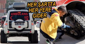 AMBULANSLAR KIŞA HAZIR...