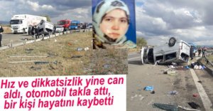 BARİYERLERE ÇARPARAK TAKLA ATTI, 1 KİŞİ ÖLDÜ