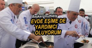 BAŞKAN YILMAZ HÜNERLERİNİ SERGİLEDİ