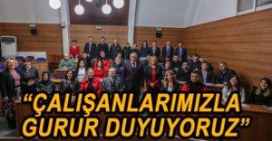 BAŞKAN YILMAZ TEK TEK TEŞEKKÜR BELGELERİNİ VERDİ