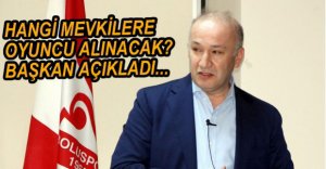 BAŞKAN'DAN ÖNEMLİ TRANSFER AÇIKLAMASI