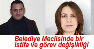 BELEDİYE MECLİSİNDEN İSTİFA ETTİ