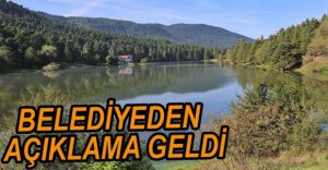 BELEDİYEDEN GÖLCÜK AÇIKLAMASI