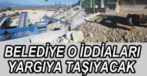 BELEDİYEDEN O İDDİALARLA İLGİLİ SERT AÇIKLAMA