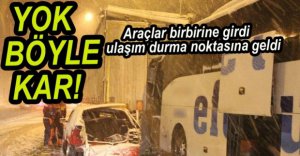 BOLU DAĞI'NDA ULAŞIM FELÇ OLDU